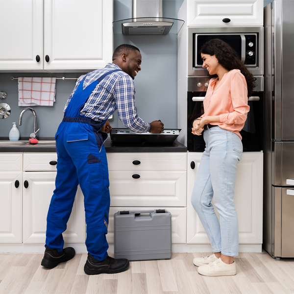 can you provide an estimate for cooktop repair before beginning any work in Evans